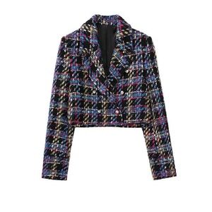 Zara Tweed Cropped Blazer